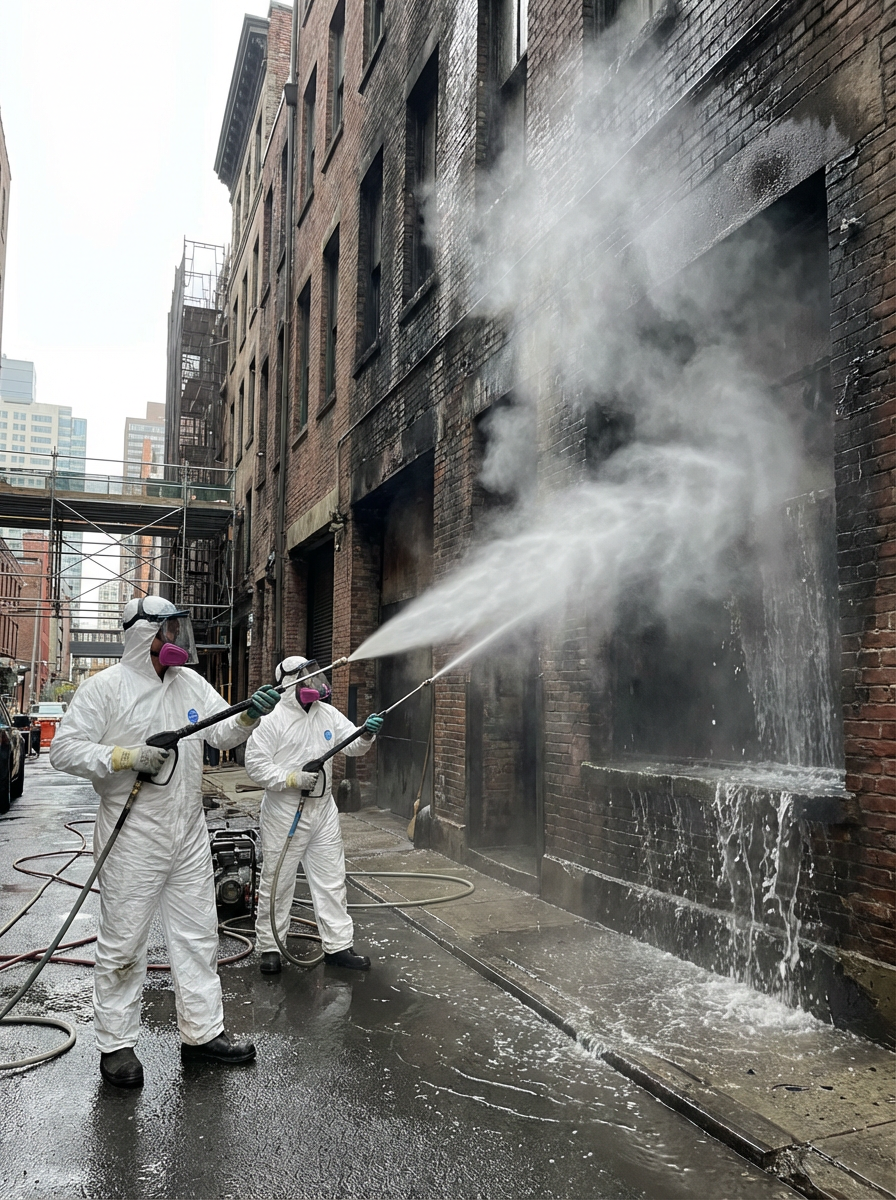 Décontamination après incendie