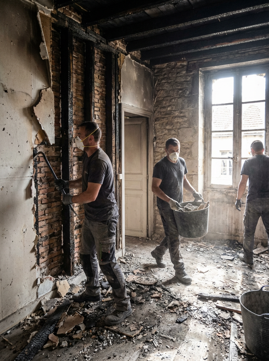 Rénovation complète après sinistre